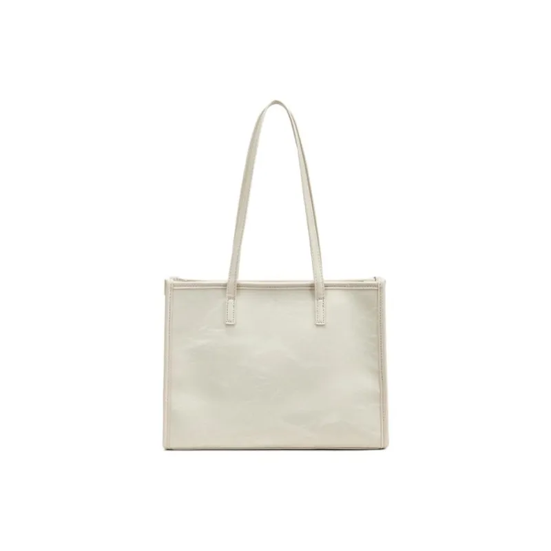 ST&SAT Synthetic Leather Tote Handbag, Shoulder Bag Women's Jade White/Pink-2