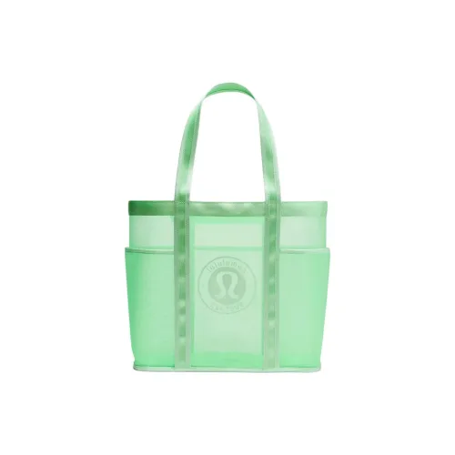Lululemon Nylon Tote Bag, Shopping Bag, Handbag Unisex Green