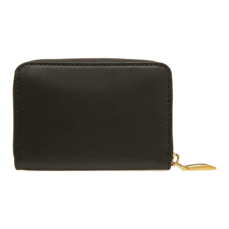 BALLY Emblem Calfskin Wallet Women's Black-1