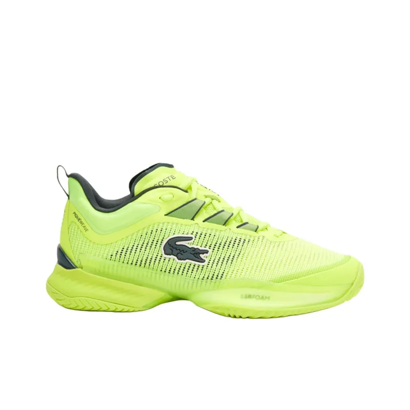 LACOSTE Anti Slip Wear Resistant Low Top Tennis Shoes Women's Yellow-1