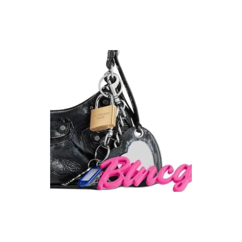 Balenciaga Le Cagole Lambskin Shoulder Bag Mini Women's Black-3