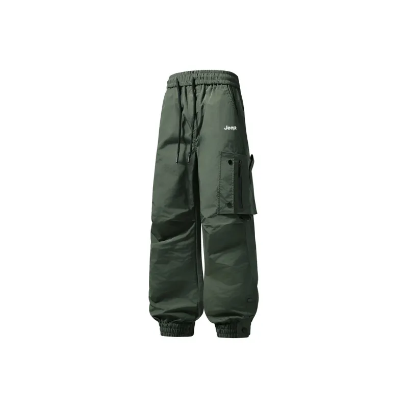 Jeep Casual Pants Unisex Navy Blue-10