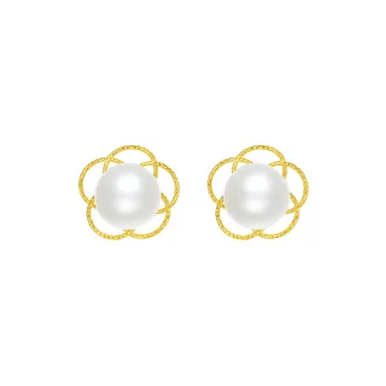 ZHOU LIU FU Pearl Stud Earrings Women's