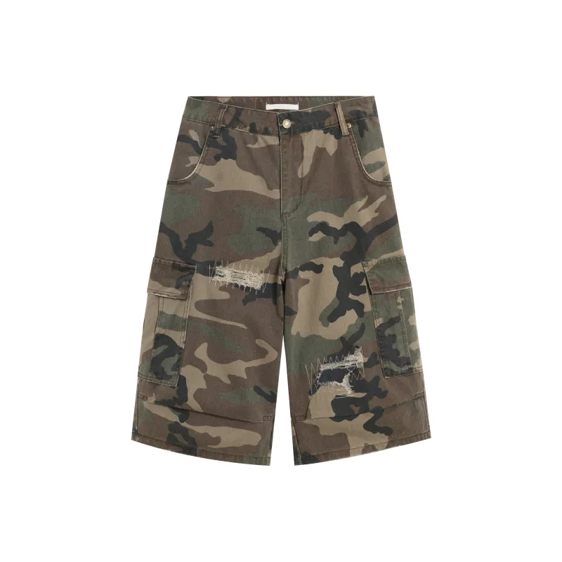 SOCKKEY Cargo Shorts Unisex Camouflage-7