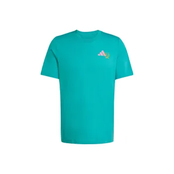 Adidas Climacool PADEL GRAPHIC T Shirt Men's Pure Blue Green