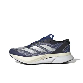 Adidas Adizero Boston 12 Low Top Running Shoes Men's Dark Blue