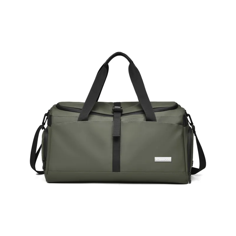 ROBINHOOD Oxford Travel Bag Men's Black/Gray/Green-9