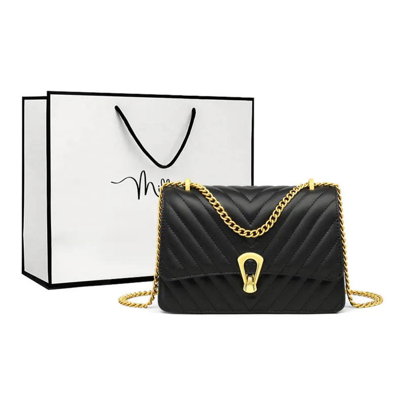 MILLIE'S Cow Leather Underarm Crossbody Bag, Shoulder Bag Regular Women's Black-0