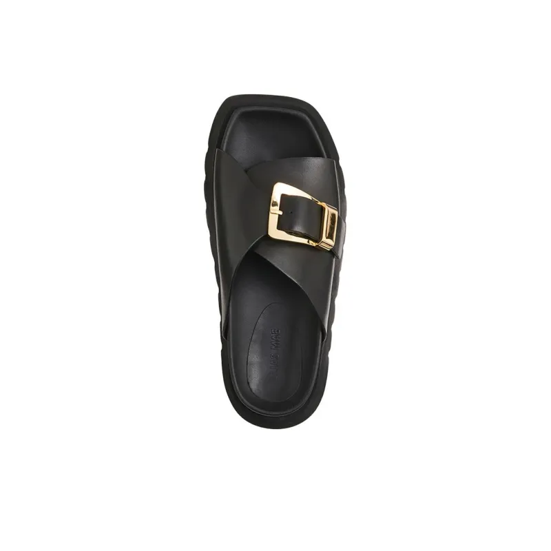ALIAS MAE Rubber Sole Slip Resistant Odor Resistant Slide Slippers Women's Black-2