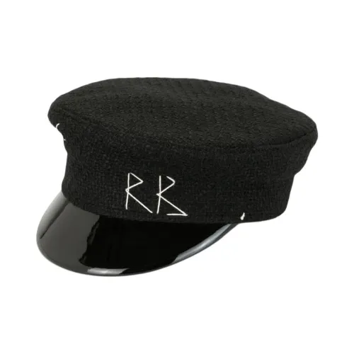 RUSLAN BAGINSKIY Polyester, Cotton, Acrylic Hats & Caps Women's Black