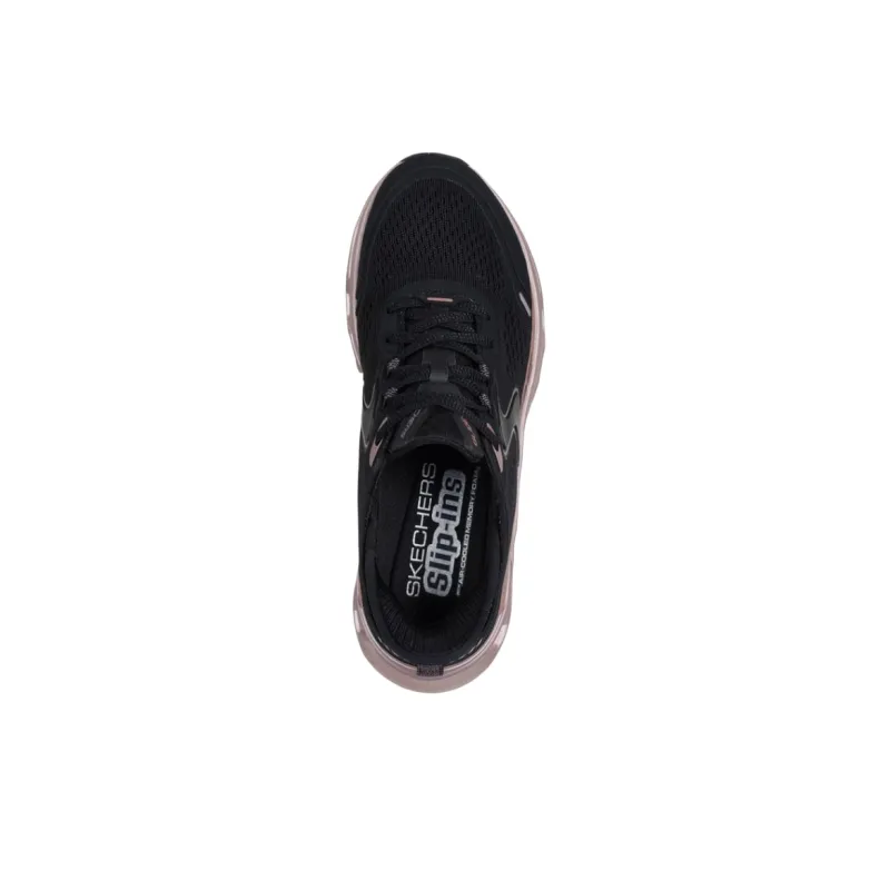 Skechers Glide Step Altus Low Top Casual Shoes Women's Black Pink-3