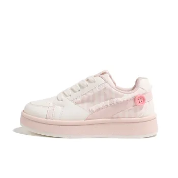 HUANQIU Cushioning, Abrasion Resistant, Height Increasing Low Top Skateboard Shoes Women's Pink