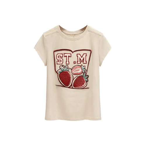 Cypress House T Shirts Women's Beige Khaki
