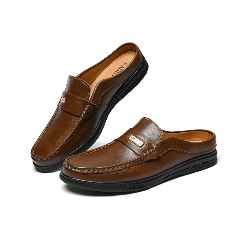Abango Rubber Sole Slip Resistant Closed Toe Slippers Men's-11