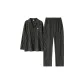 Stripes Waffle Knit Clothing Sets for Men