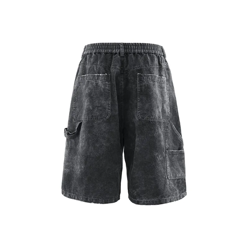 APAY Denim Shorts Unisex Black-1