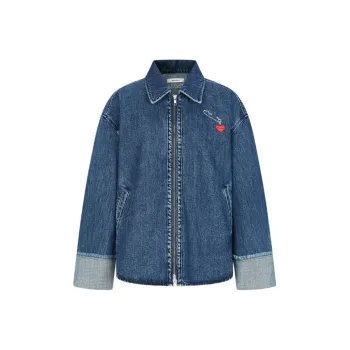 MOUSSY Denim Jackets Women's 110 Blue