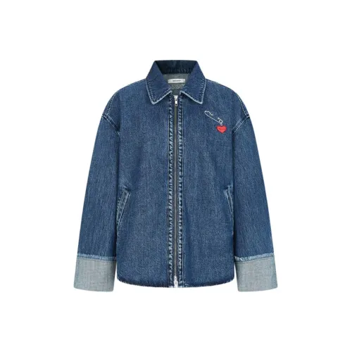 MOUSSY 110 블루 여성 데님 자켓