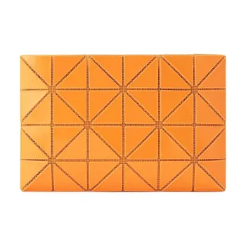 ISSEY MIYAKE Polyvinyl Chloride Resin Wallet Women's Orange