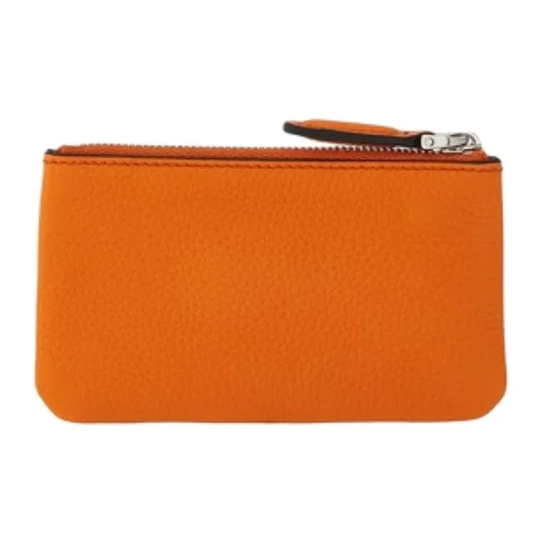 FERRAGAMO Leather Key Pouch Women's Orange-2