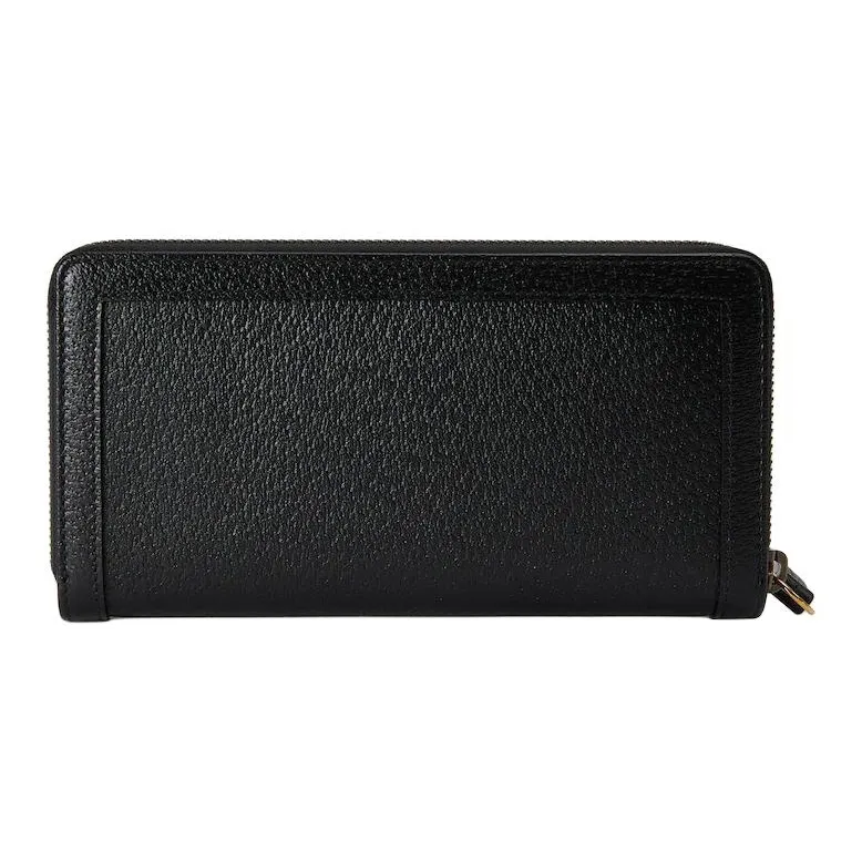 GUCCI Diana Leather Wallet Regular Women's Black-2