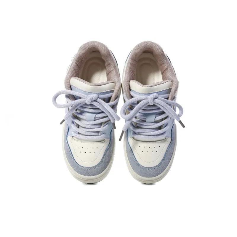 Ordifen Low Top Skateboard Shoes Women's Light Blue-2