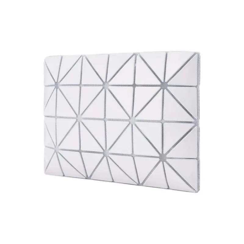 ISSEY MIYAKE Polyvinyl Chloride Resin Wallet Women's Light Gray-1
