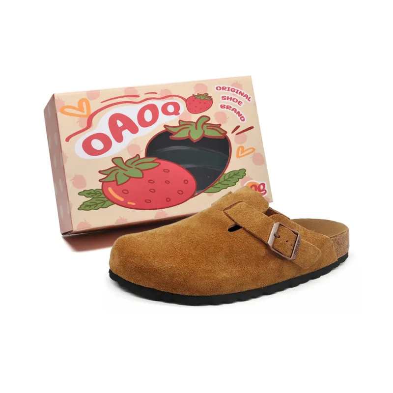 OAOQ Quiet Abrasion Resistant Slip Resistant Closed Toe Slippers Unisex-11