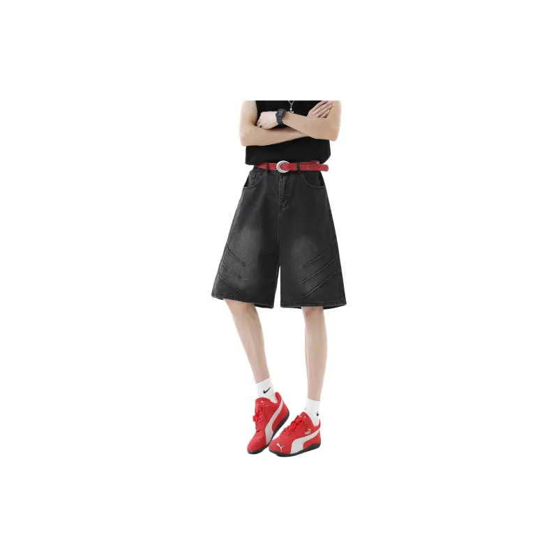 FAKE VINTAGE Denim Shorts Unisex-3