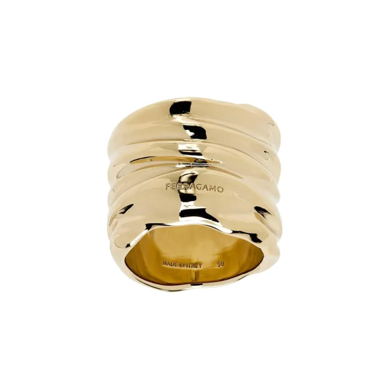 FERRAGAMO Brass Rings Women's Gold-0