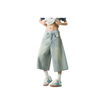 DEAR BETSY Denim Shorts Unisex Light Blue