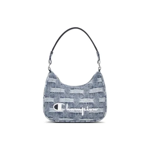 Champion Fabric Handbag Shoulder Bag Small Size Unisex Blue