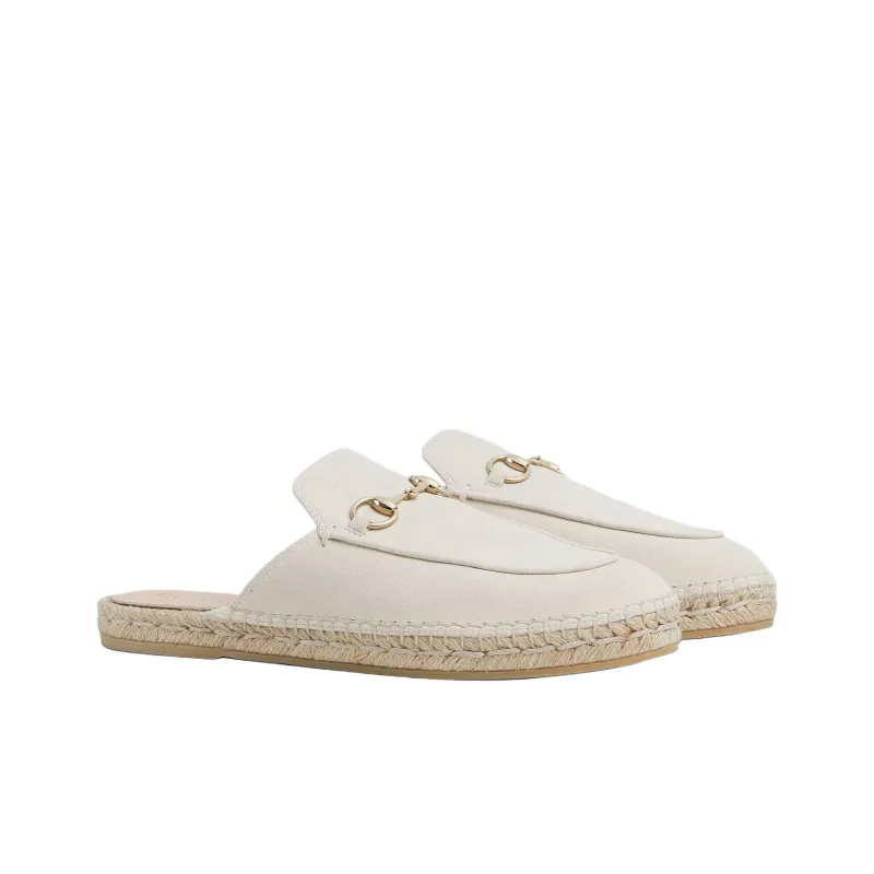 GUCCI Slip Resistant Closed Toe Slippers Women's Ivory White-2