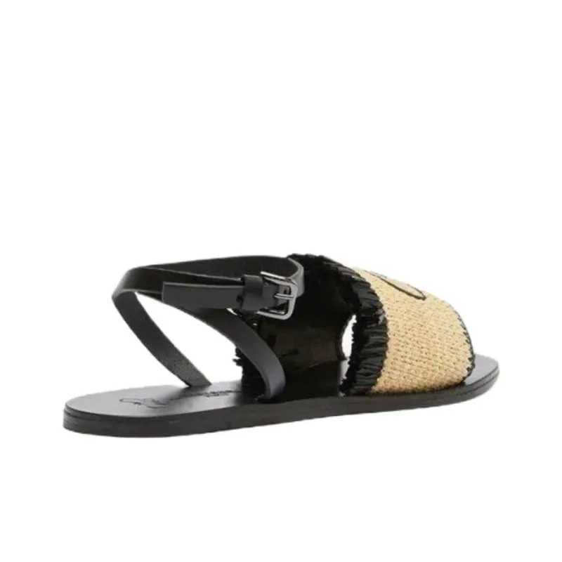 MaxMara Weekend Series One Strap Sandals Women's Beige-3
