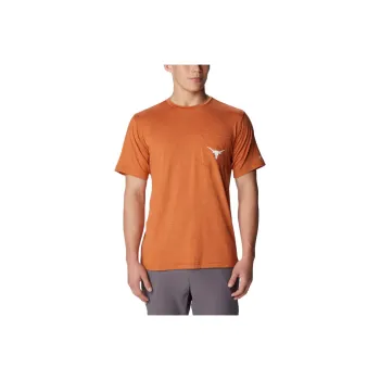 Columbia Collegiate Tech Trail T Shirt Men's Orange