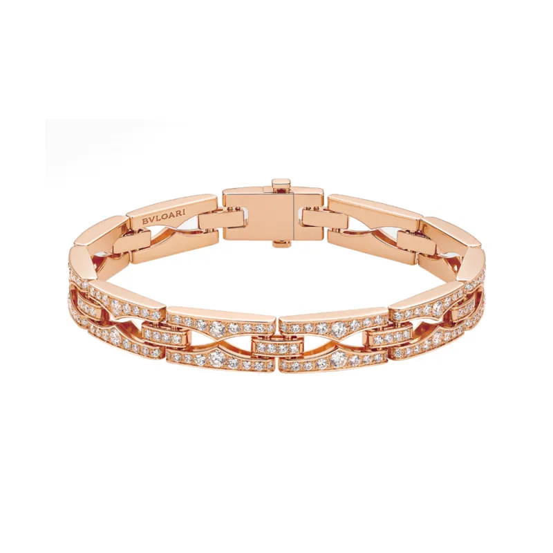 BVLGARI Diamond Bangles Unisex Rose Gold-0
