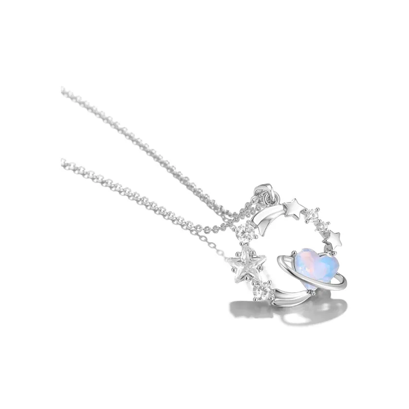 Clect Synthetic Cubic Zirconia Necklaces Women's-2