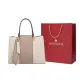 Ecru Gilded Shopping Bag