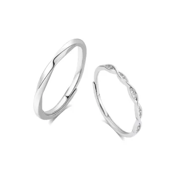 BLANK IN BLANK Sterling Silver Rings Unisex