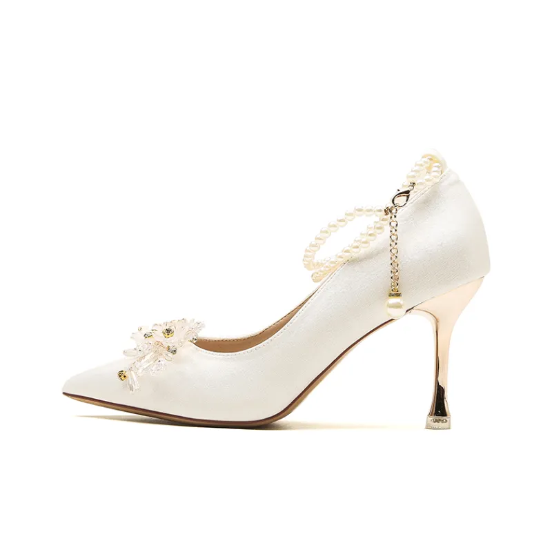 QITUMAUL Slim Heel High Heels Women's-6