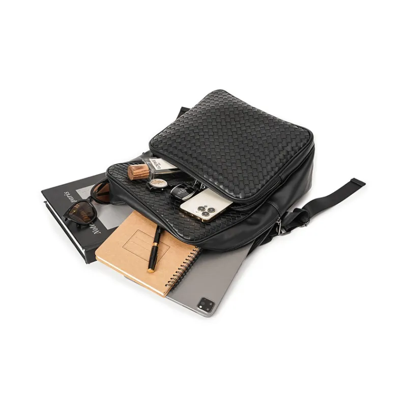Mulinsen PU Backpack Regular Unisex Black-5