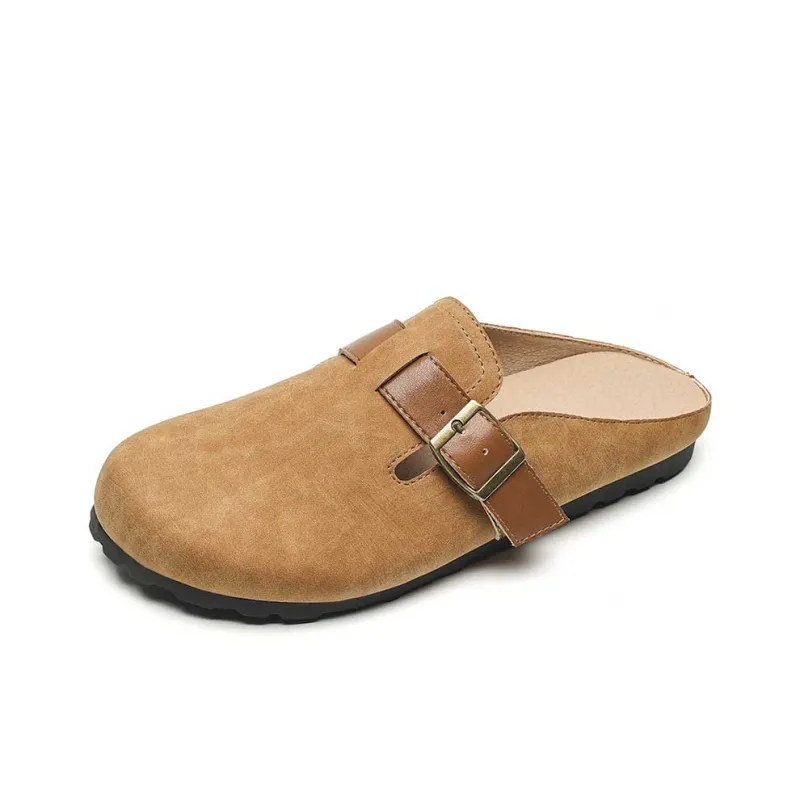 MADALLO Rubber Sole Slip Resistant Closed Toe Slippers Women's-5