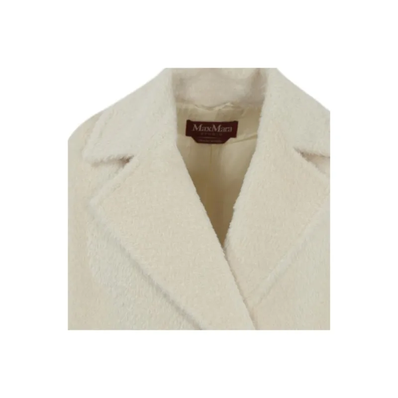MaxMara Studio Coats Women's Wool White-2