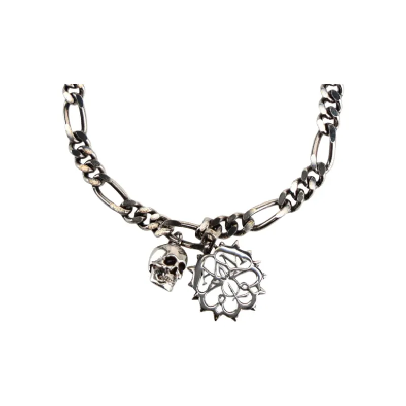 Alexander McQueen Studded Seal And Skull Bracelet-0