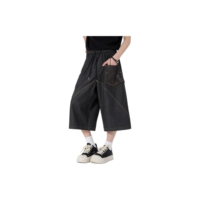 R.super Denim Shorts Unisex-0
