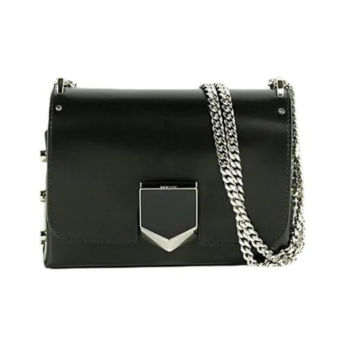 Jimmy Choo Leather Crossbody Bag, Shoulder Bag Trumpets Women's Black
