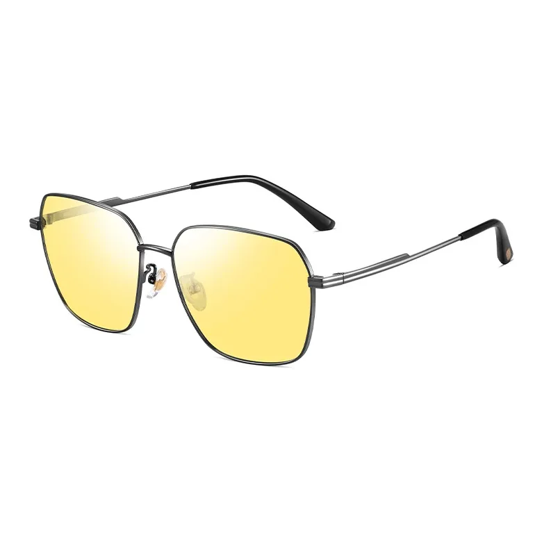 CAPONI Metal Irregular Shape Sunglasses Men's-2