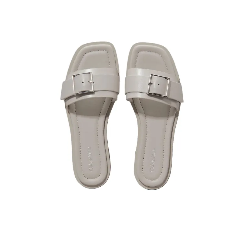 CALVIN KLEIN Slide Slippers Women's White-3