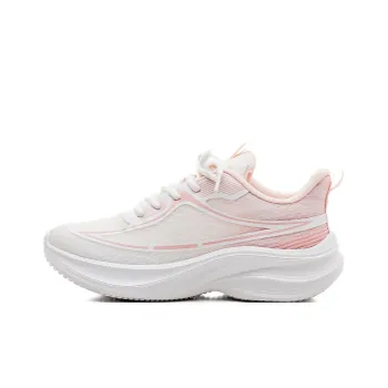 HUANQIU Slip Resistant And Breathable Coverage Low Top Casual Running Shoes Women's White Pink