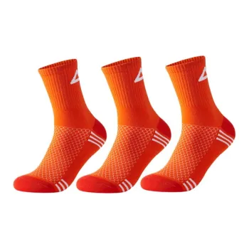 PEAK Mid Calf Socks Unisex 3 Pack Orange